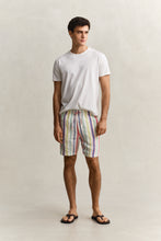 Load image into Gallery viewer, Gant Striped Linen Short Multicolour