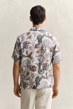 Load image into Gallery viewer, Gant All Over Print Linen Shirt Oat Beige