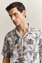 Load image into Gallery viewer, Gant All Over Print Linen Shirt Oat Beige