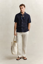 Load image into Gallery viewer, Gant Linen Shirt Evening Blue