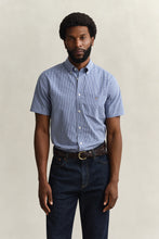 Load image into Gallery viewer, Gant Classic Poplin Gingham Short Sleeve Shirt Blue