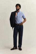 Load image into Gallery viewer, Gant Classic Poplin Gingham Short Sleeve Shirt Blue