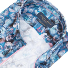Load image into Gallery viewer, Guide London Skull Print Shirt Blue