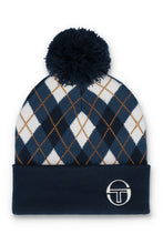 Load image into Gallery viewer, Sergio Tacchini Hamilton Jaquard Argyle Beanie Navy
