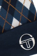 Load image into Gallery viewer, Sergio Tacchini Hamilton Jaquard Argyle Beanie Navy