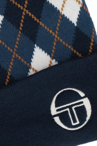 Sergio Tacchini Hamilton Jaquard Argyle Beanie Navy