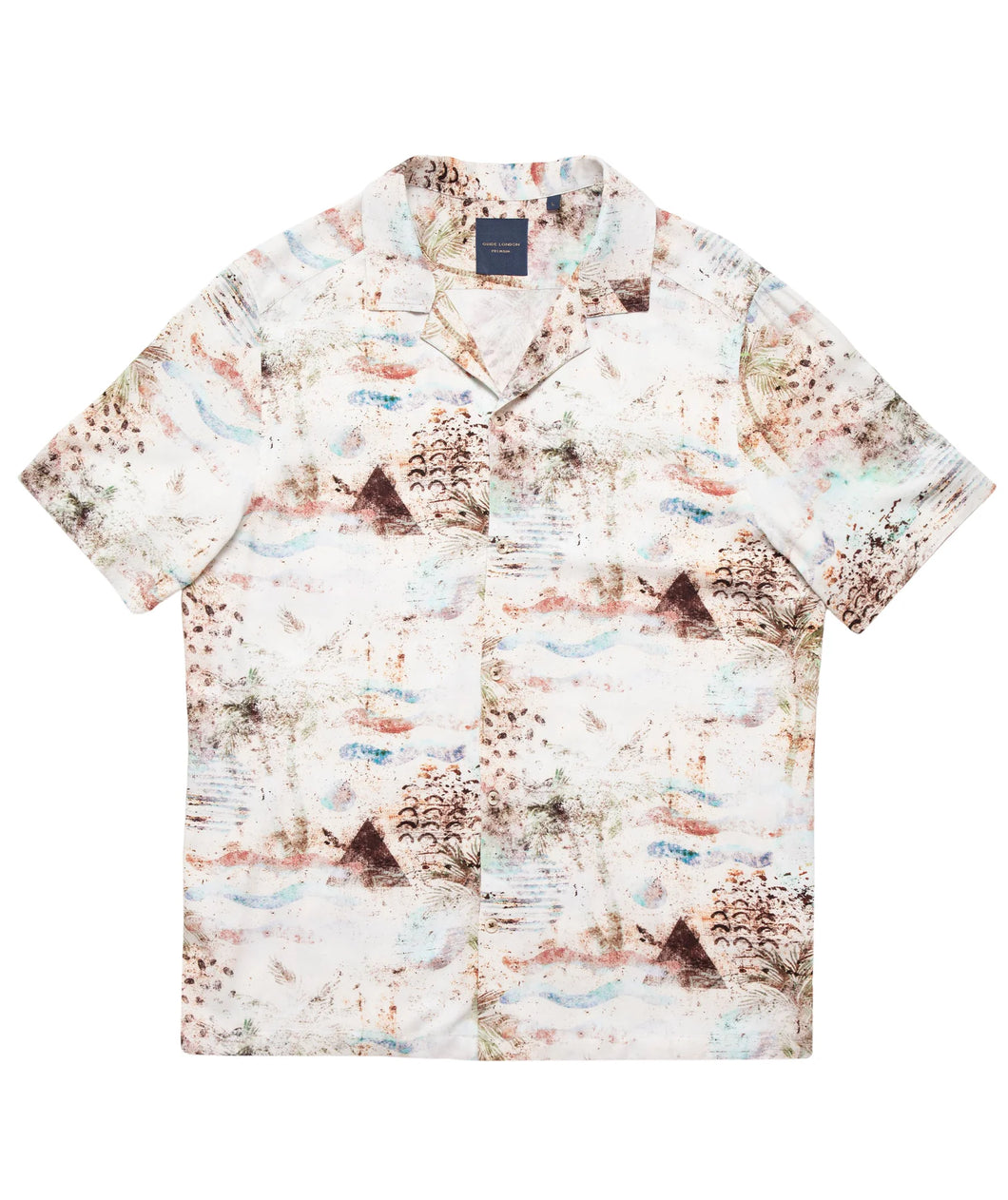 Guide London Summer Breeze Short Sleeve Shirt Tan