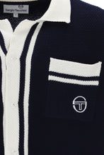Load image into Gallery viewer, Sergio Tacchini Fratelli Crochet Shirt Maritime Blue