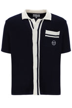 Load image into Gallery viewer, Sergio Tacchini Fratelli Crochet Shirt Maritime Blue