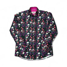 Load image into Gallery viewer, Claudio Lugli Sunglasses Skull Print Shirt Purple