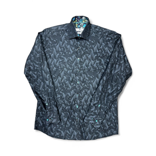 Claudio Lugli Jacquard Shirt Black