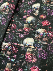 Claudio Lugli Sunglasses Skull Print Jacket Purple