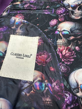 Load image into Gallery viewer, Claudio Lugli Sunglasses Skull Print Jacket Purple