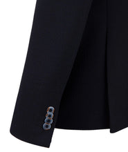 Load image into Gallery viewer, Guide London Textured Stretch Jersey Blazer Navy