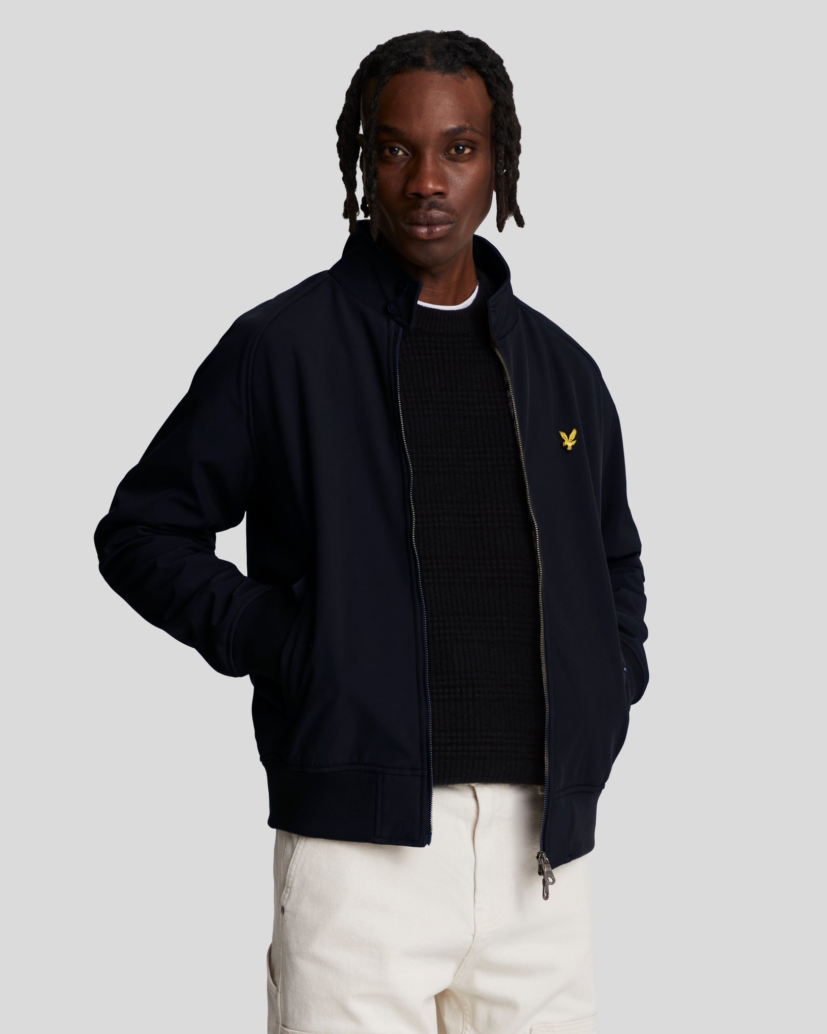 Lyle & Scott HARRINGTON JACKET - Veste légère - dark navy/bleu marine Lyle & Scott HARRINGTON JACKET - Veste légère - dark navy/bleu marine