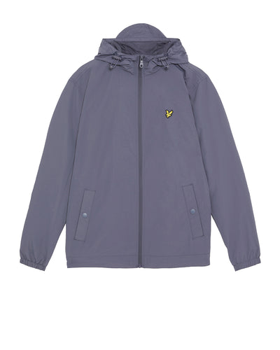 Lyle and Scott Zip Through Hooded Jacket Graystone