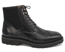 Load image into Gallery viewer, Sergio Duletti Kalvin Brogue Boots Black