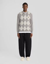 Load image into Gallery viewer, Lyle and Scott Argyle Knit Jumper Grey