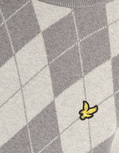 Load image into Gallery viewer, Lyle and Scott Argyle Knit Jumper Grey