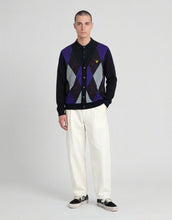 Load image into Gallery viewer, Lyle and Scott Archive Argyle Cardigan Navy