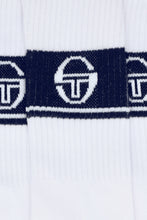 Load image into Gallery viewer, Sergio Tacchini Koos 3 Pack Performance Socks White