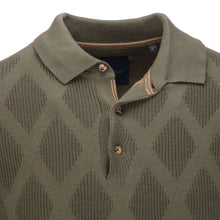 Load image into Gallery viewer, Guide London Texture Knit Polo Olive