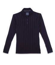 Load image into Gallery viewer, Guide London Stripe Pattern Knitted Polo Top