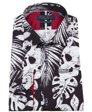 Load image into Gallery viewer, Guide London Skull Print Shirt Navy