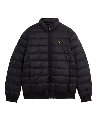 Lyle and Scott Funnel Neck Puffer Jacket Black