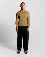 Load image into Gallery viewer, Lyle and Scott Cotton Merino Polo Knit Tigers Eye