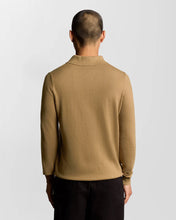 Load image into Gallery viewer, Lyle and Scott Cotton Merino Polo Knit Tigers Eye