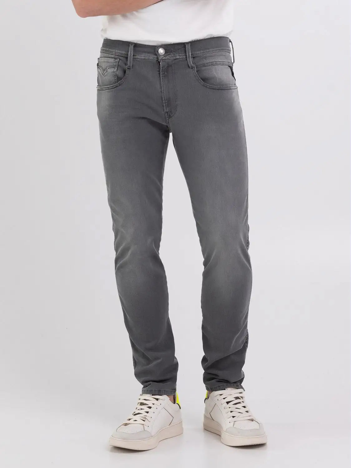 Replay anbass best sale hyperflex jeans grey