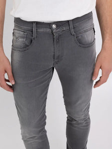 Replay Anbass Recycled Hyperflex Jeans Grey