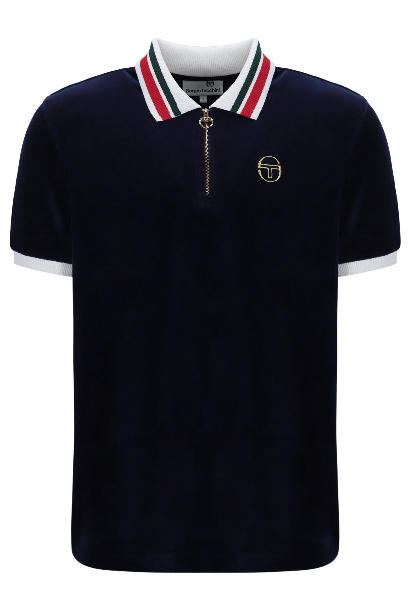 Sergio Tacchini Mahony Velour Polo Top Navy – TS2 MENSWEAR