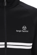 Load image into Gallery viewer, Sergio Tacchini New Dallas Track Top Black White