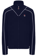 Load image into Gallery viewer, Fila Noble Archive Pipping Track Jacket Navy