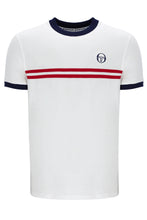 Load image into Gallery viewer, Sergio Tacchini Supermac T-Shirt White Maritime