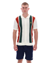 Load image into Gallery viewer, Sergio Tacchini Montell Knit Polo Shirt Gardenia