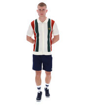 Load image into Gallery viewer, Sergio Tacchini Montell Knit Polo Shirt Gardenia