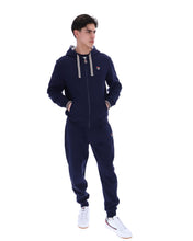 Load image into Gallery viewer, Fila Tenconi Zip Thru Hoody Sweatshirt Navy