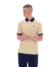Load image into Gallery viewer, Fila BB1 Vintage Stripe Polo Top Classic Beige