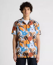 Load image into Gallery viewer, Remus Uomo All Over Print Short Sleeve Shirt Blue
