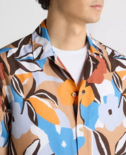 Load image into Gallery viewer, Remus Uomo All Over Print Short Sleeve Shirt Blue