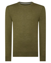 Load image into Gallery viewer, Remus Uomo Crew Neck Merino Knit Green