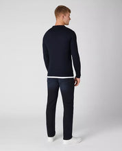 Load image into Gallery viewer, Remus Uomo Crew Neck Merino Knit Jumper Navy