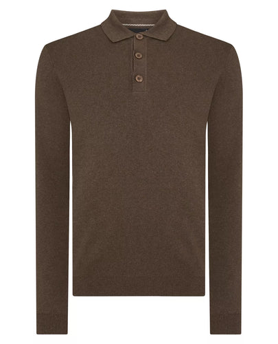 Remus Uomo Polo Knit Brown