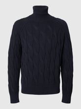 Load image into Gallery viewer, Selected Homme Callo Roll Neck Jumper Navy