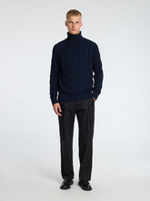 Load image into Gallery viewer, Selected Homme Callo Roll Neck Jumper Navy