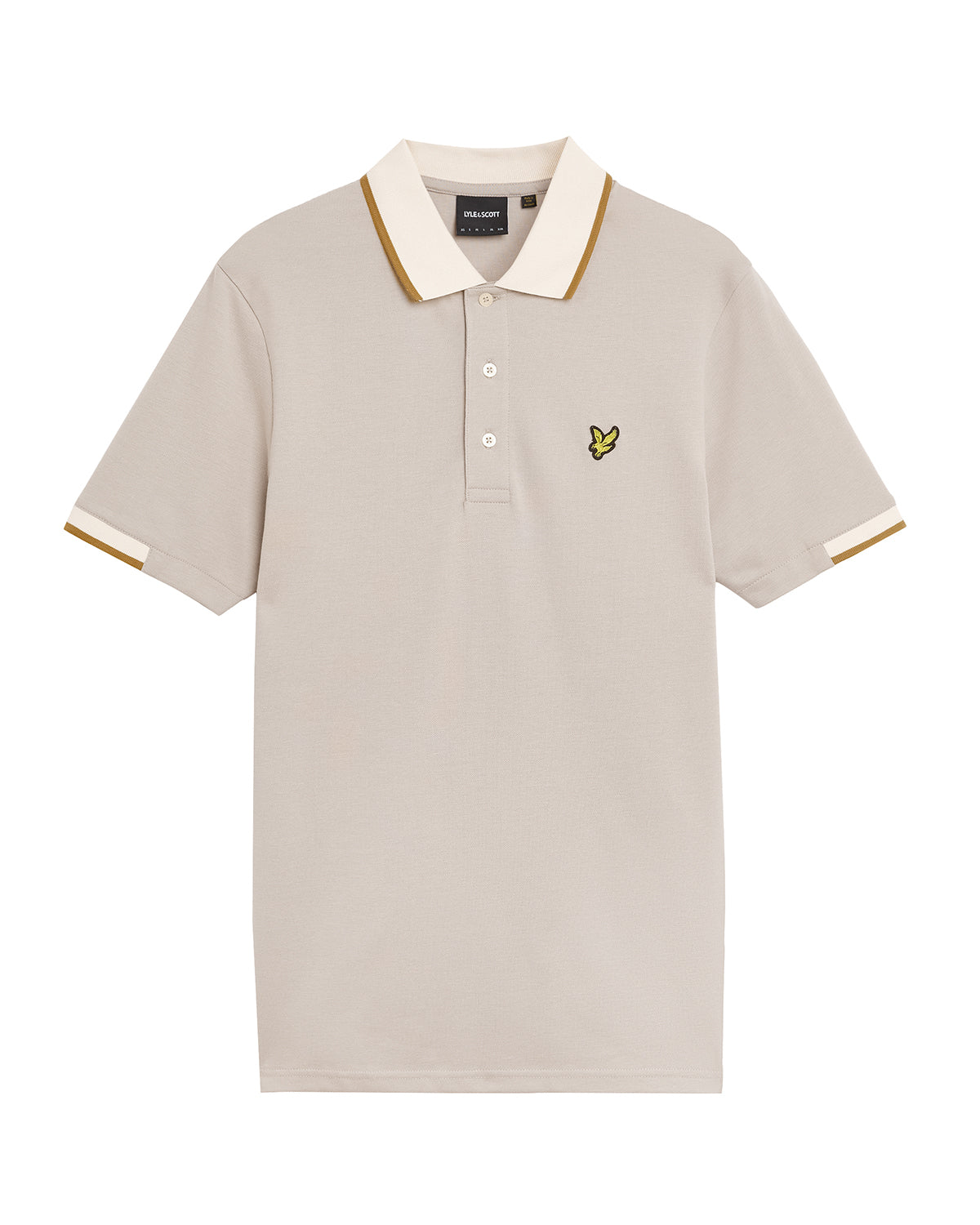 Lyle and Scott Half Tipped Polo Top Pale Grey – TS2 MENSWEAR