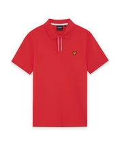Load image into Gallery viewer, Lyle and Scott Placket Tipped Polo Shirt Cherry Red